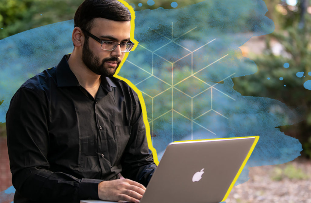 Nihar Vaidya on computer